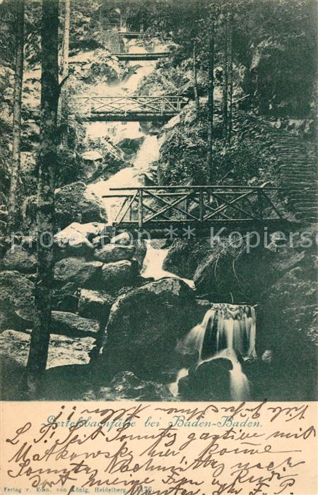 BADEN-BADEN BW Dertelsbachfaelle