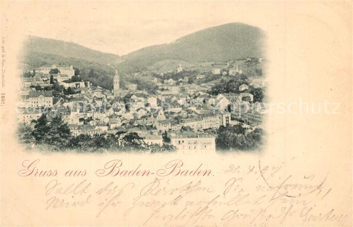 BADEN-BADEN BW Stadtpanorama