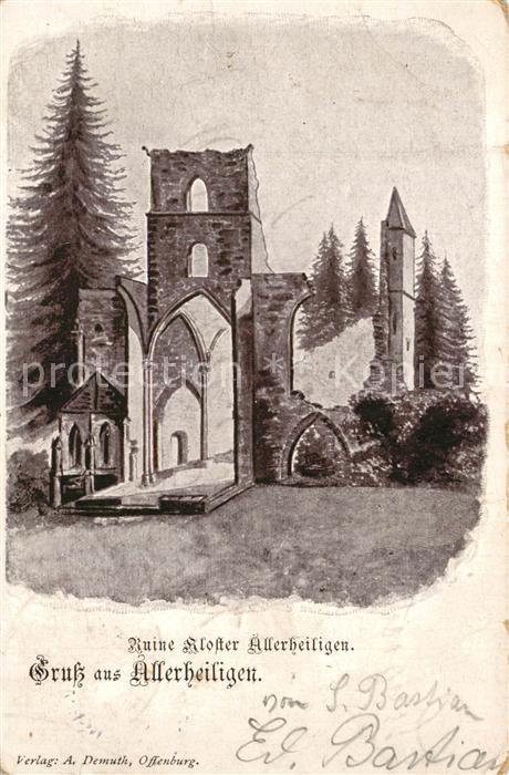 Allerheiligen Oppenau Ruine Kloster