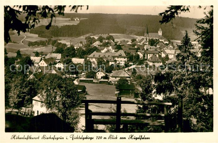 Bischofsgruen Panorama Blick vom Huegelfelsen