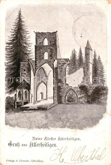 Allerheiligen Oppenau Ruine Kloster