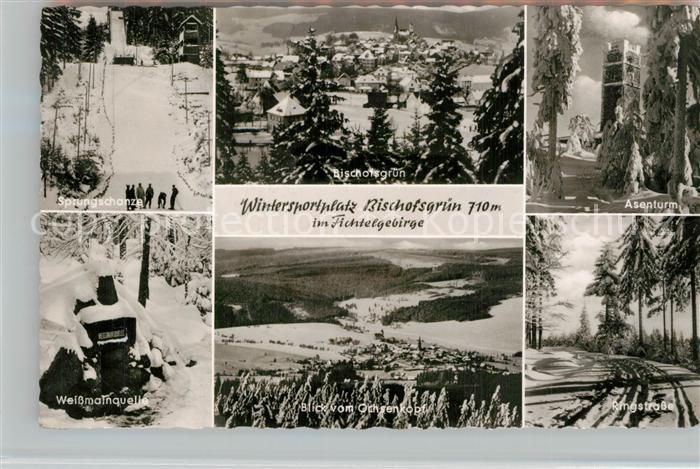 Bischofsgruen Sprungschanze Asenturm Ringstrasse Weissmainquelle