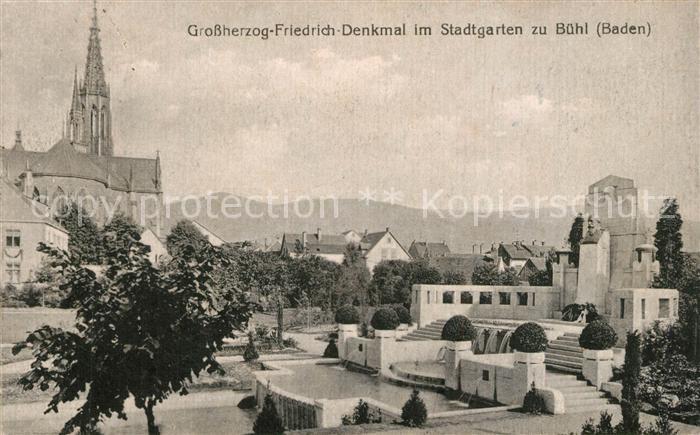 Buehl Baden Grossherzog Friedrich Denkmal Stadtgarten