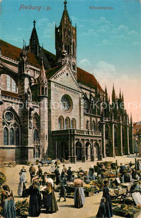 Freiburg Breisgau Muensterplatz