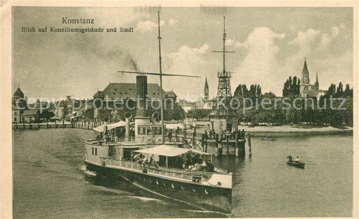 Konstanz Bodensee Konziliumsgebaeude Stadtpanorama