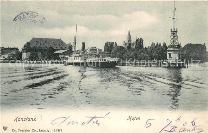 Konstanz Bodensee Hafen Leuchtturm