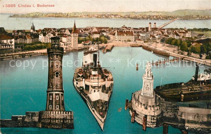 Lindau Bodensee Hafen Leuchtturm