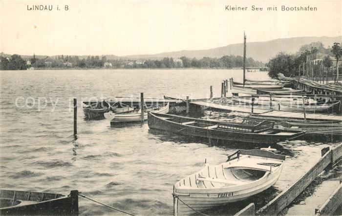 Lindau Bodensee Kleiner See Bootshafen