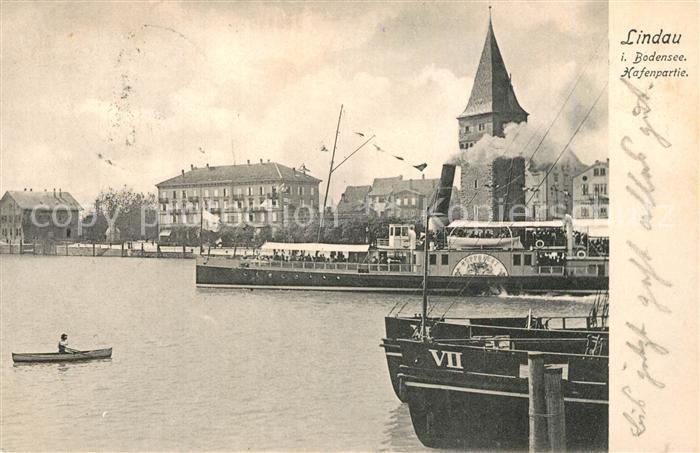 Lindau Bodensee Hafen Stadtpanorama