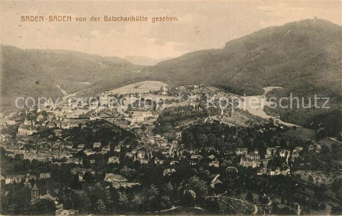 BADEN-BADEN BW Blick von der Batscharihuette