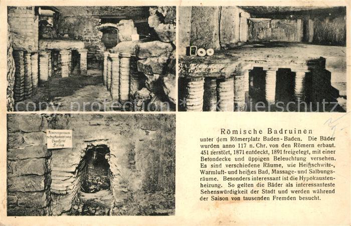 BADEN-BADEN BW Roemische Badruinen Chronik