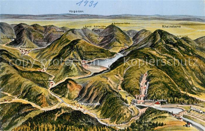 Murgtal Baden Panoramakarte