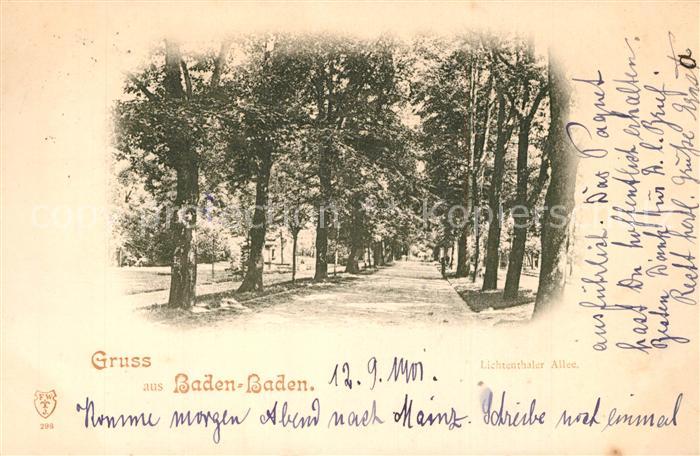 BADEN-BADEN BW Lichtenthaler Allee