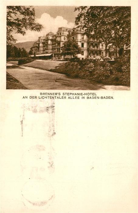 BADEN-BADEN BW Brenners Stephanie Hotel Lichtentaler Allee