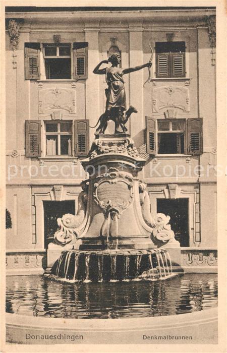 Donaueschingen BW Denkmalbrunnen