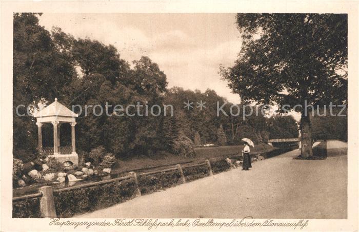 Donaueschingen BW Donauquelle Fuerstlicher Schlosspark