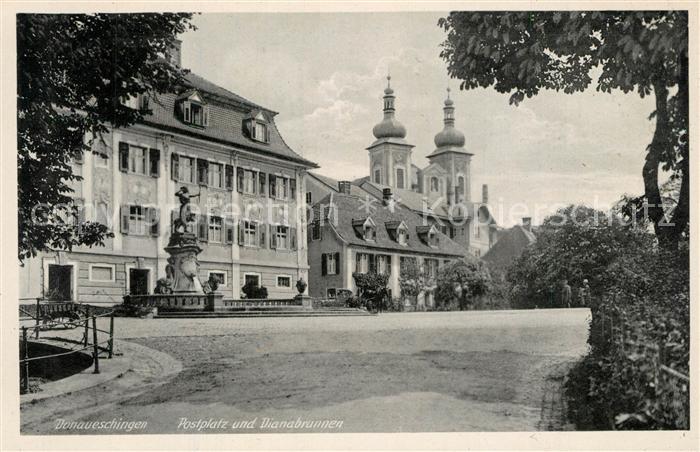 Donaueschingen Postplatz Dianabrunnen