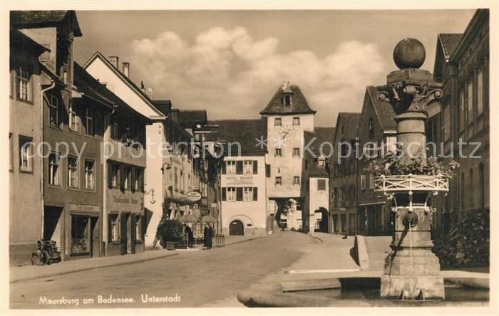 Meersburg Bodensee Unterstadt Brunnen