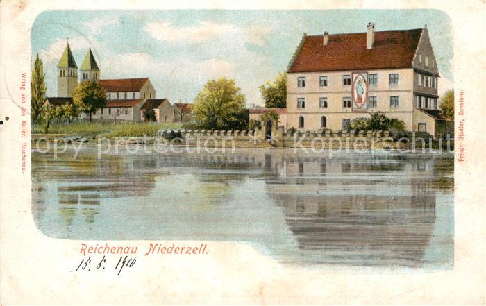 Niederzell Reichenau Kirche Panorama