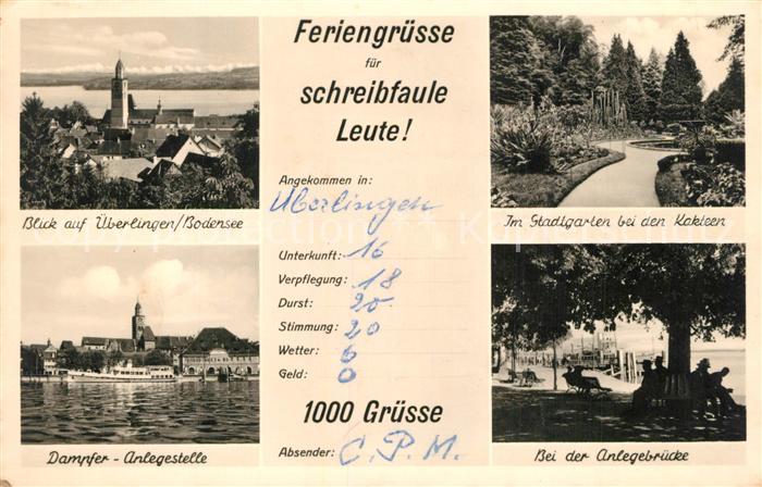 ueberlingen Bodensee Panorama Dampfer Anlegestelle Stadtgarten Kakteen Anlegebru