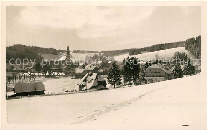 Schoenwald Schwarzwald Winterlandschaft