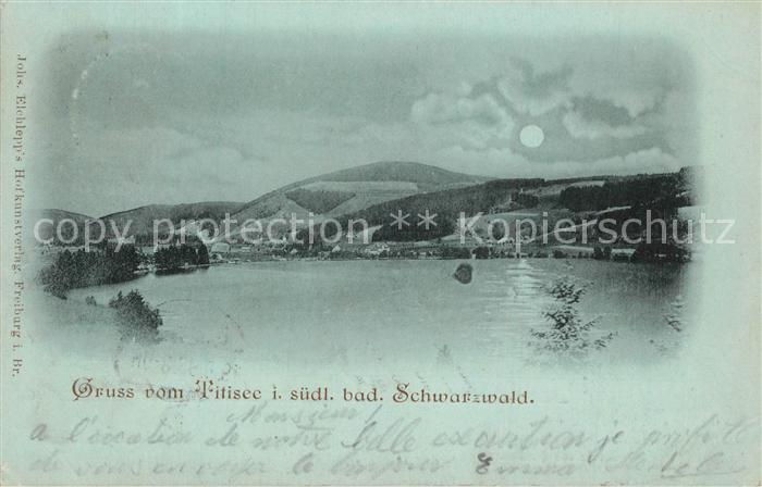 TITISEE Schwarzwald BW Panorama Mondschein