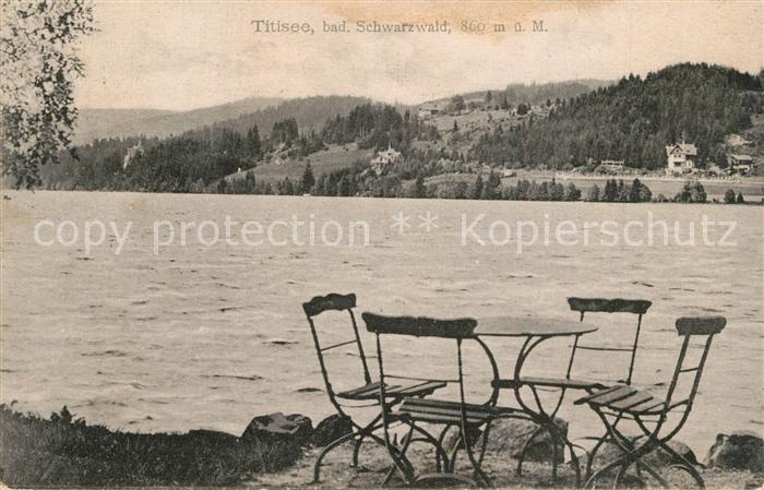 TITISEE Schwarzwald BW Panorama Sitzecke