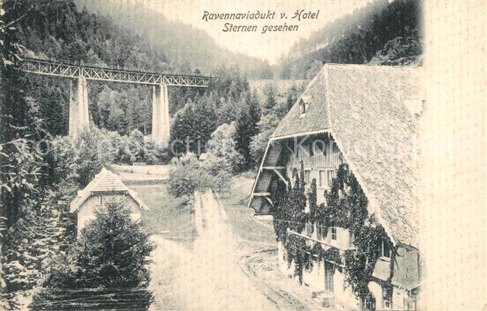 Ravennaschlucht Blick vom Hotel Sternen