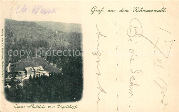 Ruhestein Baiersbronn BW Blick vom Vogelskopf