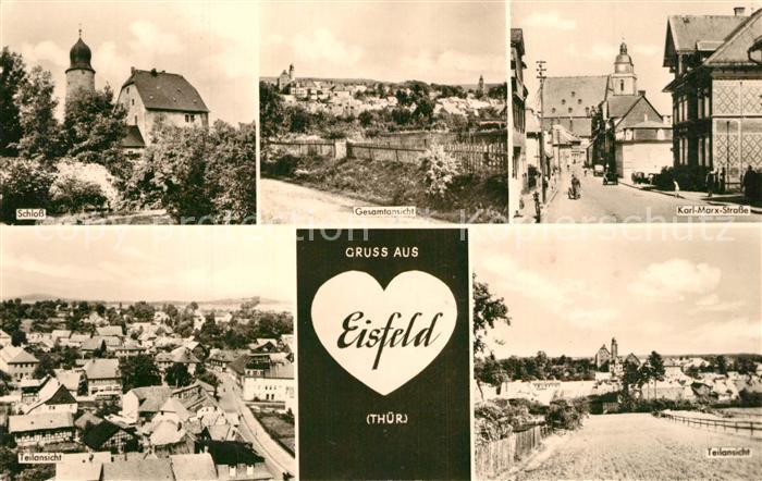 Eisfeld Schloss Karl Marx Strasse Panoramen