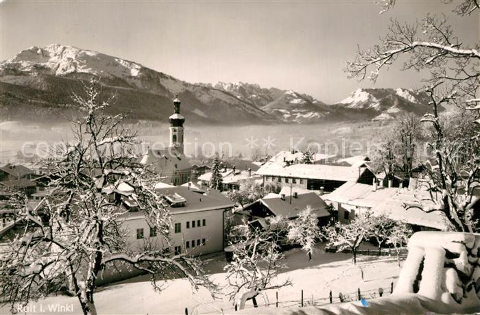 Reit Winkl Winterlandschaft Kirche
