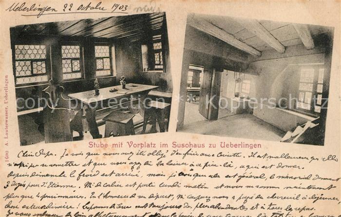 ueberlingen Bodensee Stube mit Vorplatz Susohaus