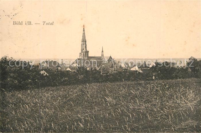 Buehl Baden Panorama Kirche