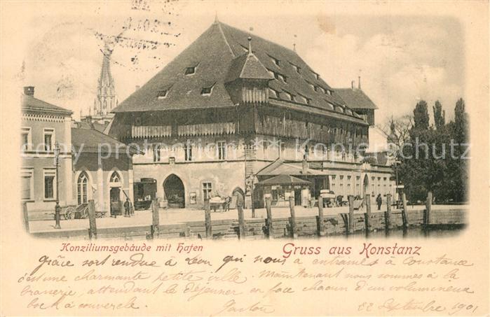 Konstanz Bodensee Konziliumsgebaeude Hafen