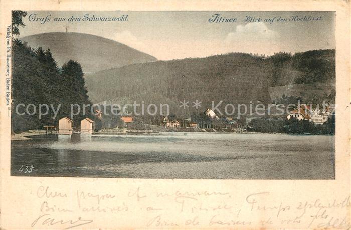 TITISEE Schwarzwald BW Panorama Hochfirst