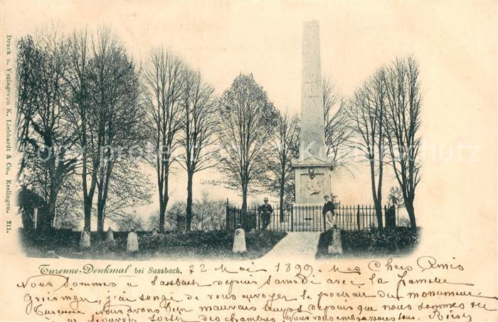 Sassbach Niederbayern Turenne Denkmal
