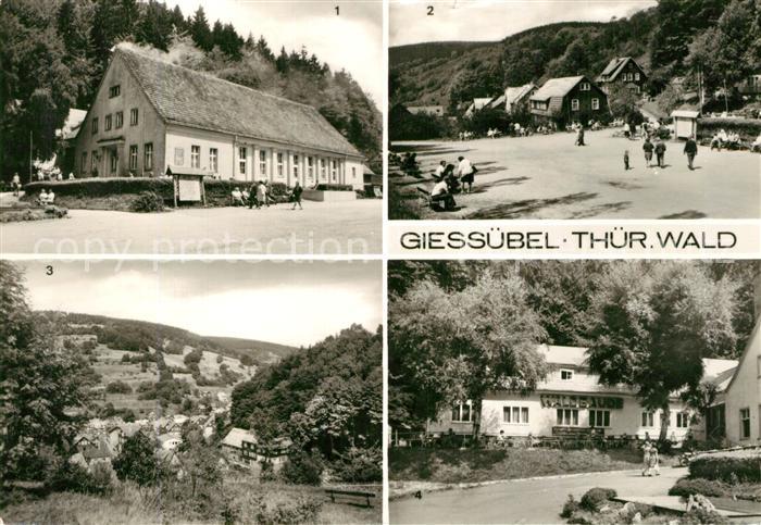 Giessuebel Schleusegrund Ortsansichten Waldbaude Panorama