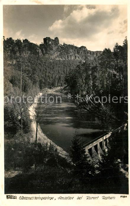 Rathen Saechsische Schweiz Amselsee Elbsandsteingebirge