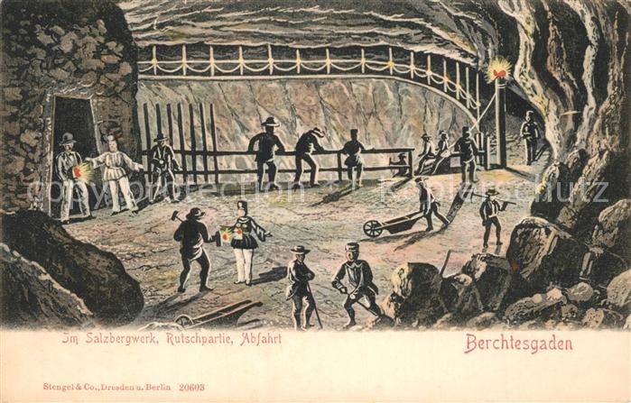 BERCHTESGADEN Bayern Im Salzbergwerk Rutschpartie Abfahrt