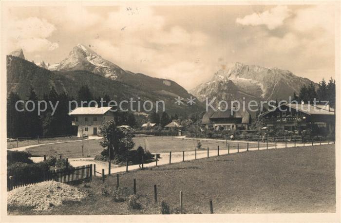 Strub mit Watzmann und Hochkalter