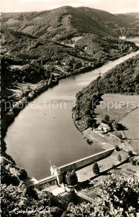 Heimbach Eifel Fliegeraufnahme Staubecken