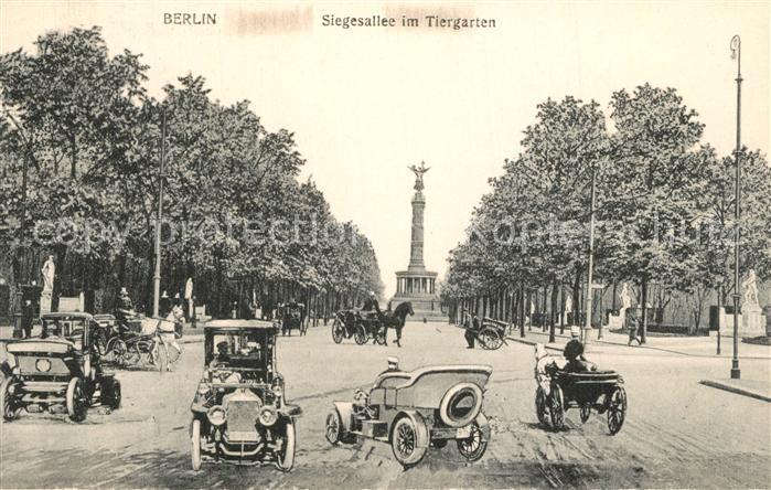 BERLIN CITY Siegesallee im Tiergarten