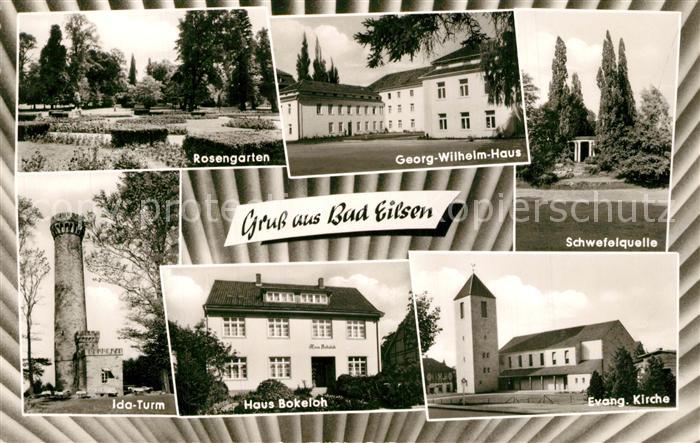 Bad Eilsen Rosengarten Georg Wilhelm Haus Schwefelquelle Ida Turm Haus Bokeloh E