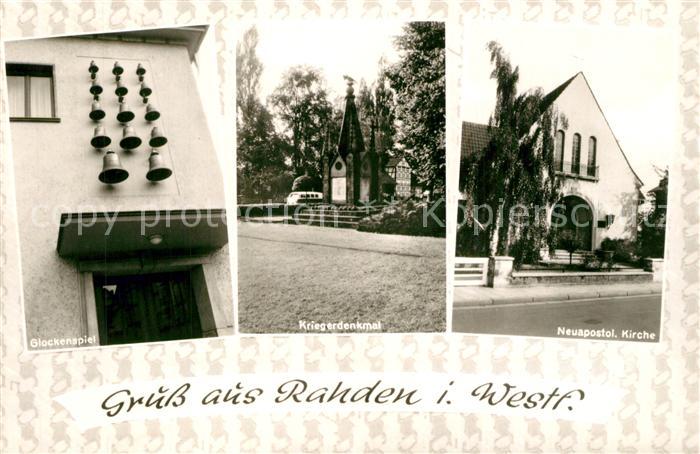 Rahden Westfalen Glockenspiel Kriegerdenkmal Neuapostol Kirche