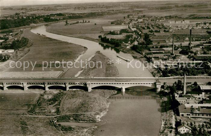 Minden Westfalen Fliegeraufnahme mit Bruecke