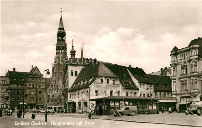 Zwickau Sachsen Hauptmarkt mit Dom