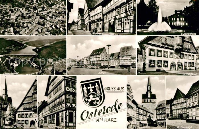 Osterode Harz Total Rollberg Gymnasium Soesetalsperre Markt Rathaus Holzkirche R