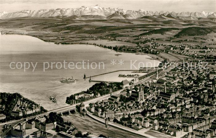 Konstanz Bodensee Fliegeraufnahme