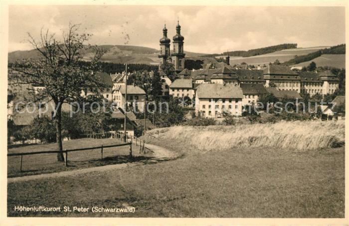 St Peter Schwarzwald Panorama mit Kirche