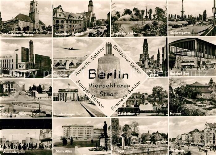 BERLIN  CITY Schoeneberger Rathaus Neukoellner Rathaus Engl Garten Sommergarten